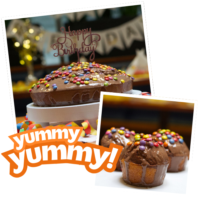 MOTAWI_Bowling_Kindergeburtstag_Smartieskuchen_Muffins